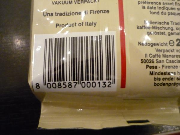 Manaresi Caffè Espresso - Decaffeinato 250g - code